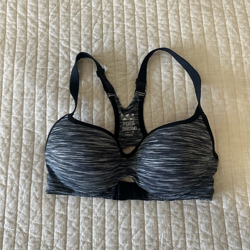 Gray PINK by Victoria Secret Sports Bra size s-DD